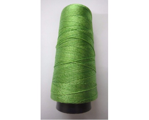 LIME GREEN - 275+ Yards Viscose Rayon Art Silk Thread Yarn - Embroidery Crochet Knitting Lace Trim Jewelry
